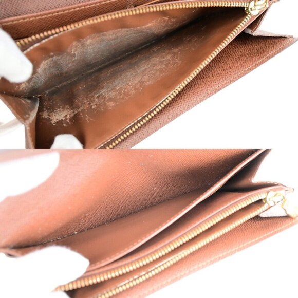 LOUIS VUITTON 3 Set Sarah Credit Bifold Wallet Purse Monogram Leather BN 66YG710 - Picture 9 of 15
